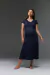 Vestido Espanha Evasê - Azul Marinho - comprar online