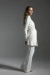 Casaco em Moletinho com Faixa - Off White - loja online