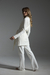 Casaco em Moletinho com Faixa - Off White - Too Basic