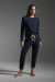 Calça Skinny Moletinho - Azul Marinho - loja online