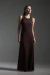 Vestido Longo Canelado sem Manga - Dark Brown - comprar online