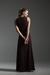 Imagem do Vestido Longo Canelado sem Manga - Dark Brown