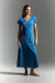 Vestido Espanha Evasê - Azul