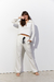 Calça Reta Moletinho - Off White na internet