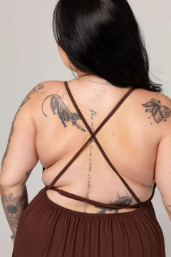 Imagem do Vestido Longo Marrom - Ana