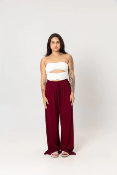 Pantalona Vinho - Sem Fenda