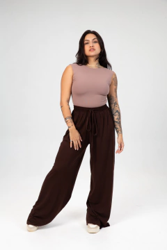 Pantalona Marrom - Sem Fenda - loja online