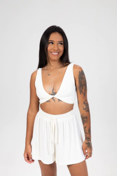 Short Saia Off White - comprar online