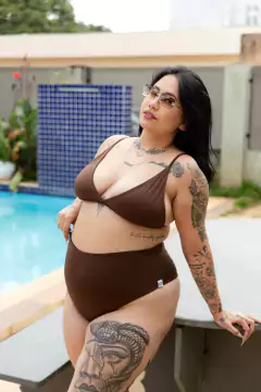 Top Básico Marrom - comprar online