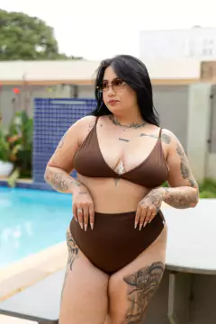 Top Básico Marrom - Meduza Clothing