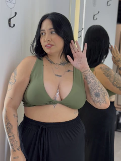 Cropped Verde Musgo - Touro - comprar online