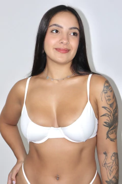 Top Meia Taça Off White - Angra - Meduza Clothing