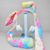 Auriculares Orejas de conejo con peluche