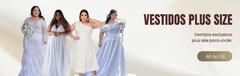 Banner da categoria Vestido de Noiva Plus Size