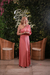 Vestido Longo Rose de um Ombro só(DIVA) - loja online