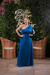 Vestido Azul royal de um ombro so(DIVA) - comprar online
