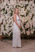 Vestido longo com rendas de flores para casamentos - loja online