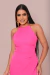 Vestido casual midi rosa pink na internet