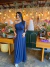 Vestido Longo Azul Marinho de um Ombro só diva