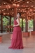 Vestido de tule marsala com brilho( moda) - comprar online