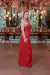 Vestido Longo de lurex Vermelho com Fenda (She) - loja online
