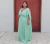 Vestido longo plus size menta/ tifanny detalhe de laço na manga com brilho - Noiva no Civil | Vestido de noiva civil e festa