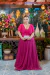 Vestido longo de lurex fucsia na internet
