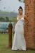 Imagem do VESTIDO LONGO, SEREIA, BRANCO E OFF WHITE, TECIDO DE NEOCREPE (NEOMIX)