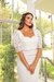 Vestido branco , midi para noiva no civil- casamento no civil-(Contém pequenas avarias) na internet