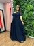 Vestido longo de lurex azul marinho plus - Noiva no Civil | Vestido de noiva civil e festa