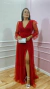 Vestido Longo de Tule vermelho Rô - loja online