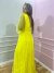 Vestido Longo de Tule Amarelo Rô - loja online