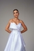 Vestido longo branco chic, chic tomara que caia, com detalhes (fashionista) na internet