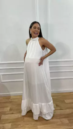 vestido longo branco (Ipanema)