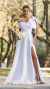 Vestido longo de cetim um ombro com laço (toda noiva) - comprar online