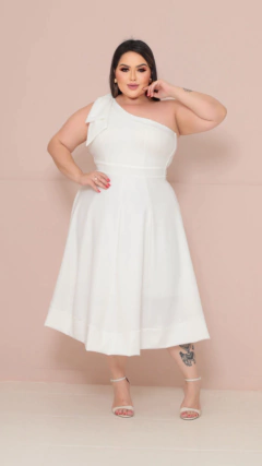Vestido midi lady like Plus size - comprar online