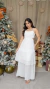 Vestido Longo Branco Com Babados (Scarlett) - loja online