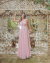 vestido longo rose de lurex (rebeca) - comprar online