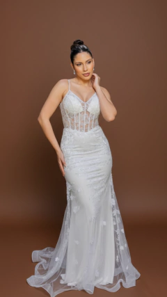 Vestido de Noiva Sereia Bordado à Mão – Luxo, Conforto e Delicadeza Toda noiva - comprar online