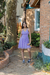 Vestido curto debutante lavanda com brilho (Fifi)