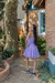 Vestido curto debutante lavanda com brilho (Fifi) - loja online