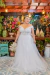 Vestido longo de noiva princesa , rodado , confortável elegante e romântico para o seu grande dia na internet