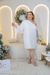 Vestido branco para noiva no civil curto, um ombro só elegante plusSize bubu na internet