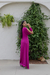 Vestido longo fucsia um ombro só ( onon) na internet