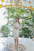 vestido de manga longa de renda (chic) com avaria - comprar online