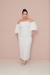 Vestido branco, com manga removíveis ,para noivas, casamento no civil, noivado PlusSIze (Divs midi)