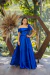 Vestido Longo Zibeline Zipi Azul Royal - Noiva no Civil | Vestido de noiva civil e festa