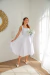 Vestido para noiva no civil, casamento, noivado, branco, midi com decote reto, belíssimo para o seu grande dia (Paty) na internet