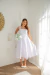 Vestido para noiva no civil, casamento, noivado, branco, midi com decote reto, belíssimo para o seu grande dia (Paty) - Noiva no Civil | Vestido de noiva civil e festa