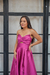 Vestido longo de zibeline tomara que caia lindo e confortável Fúcsia (mamanya)